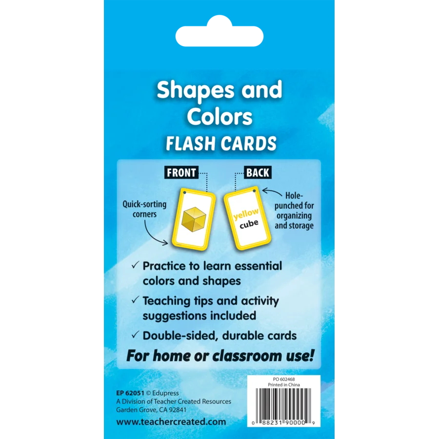 Shapes and Colors Flashcards