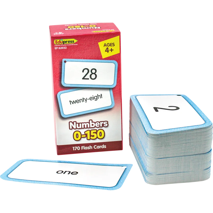 Numbers Flashcards, 0-150