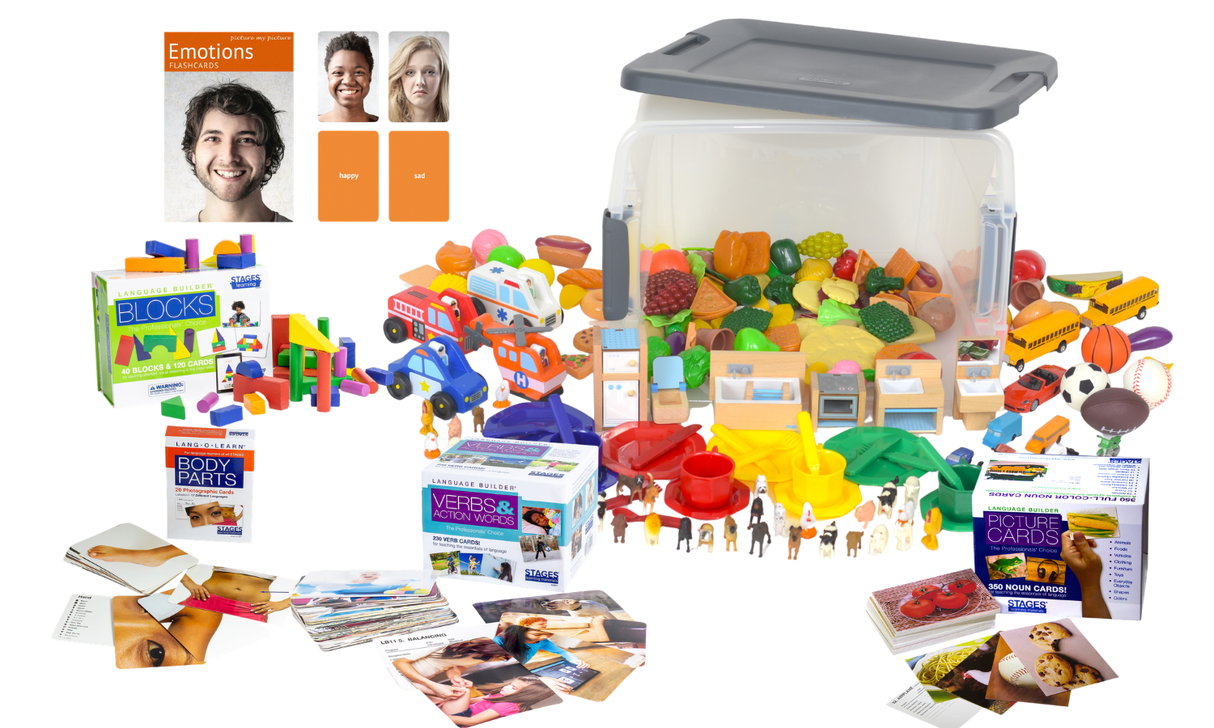 Comprehensive ABA Language 2D-3D Flashcard Kit