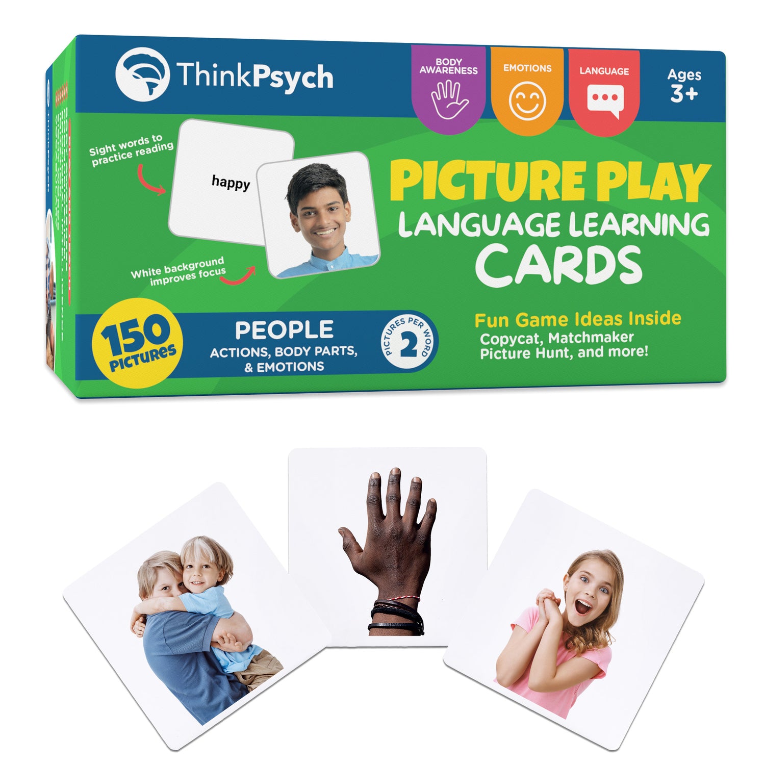 Actions, Body Parts, and Emotions Flashcards