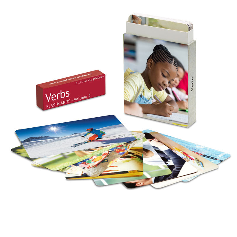 Verbs Flash Cards Volume 2: 40 Action Photo Language Cards