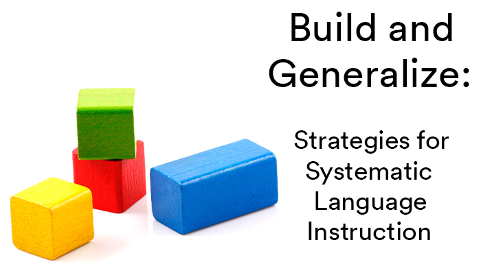 Build and Generalize: Strategies for Systematic Language Instruction