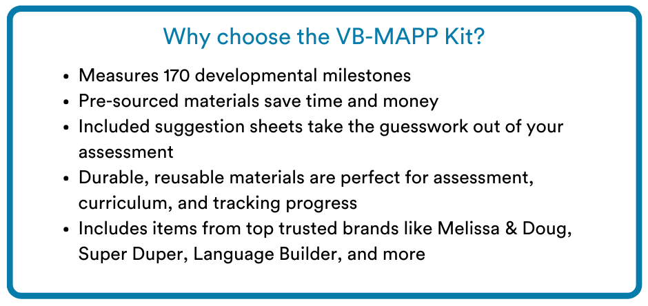 VB-MAPP Assessment Kit, without Manual