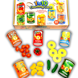 1 to 10 Counting Cans