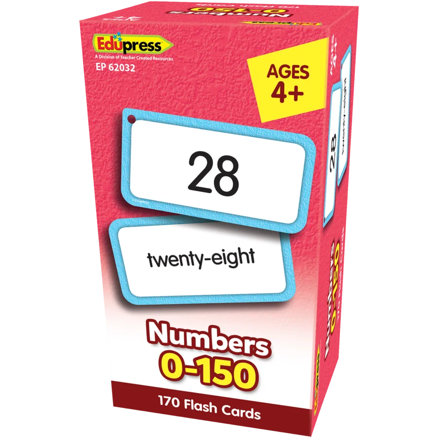 Numbers Flashcards, 0-150