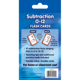 Subtraction Flashcards, 0-12