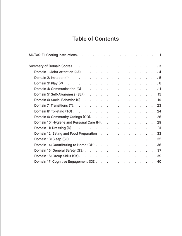The MOTAS-EL Print Bundle: Guide, LOOP Interviews, and the Scoring Sheets