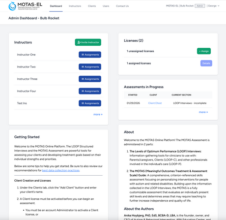 The MOTAS-EL Online Platform