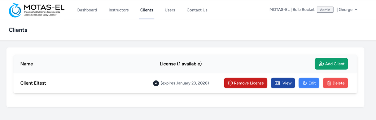 The MOTAS-EL Online Platform