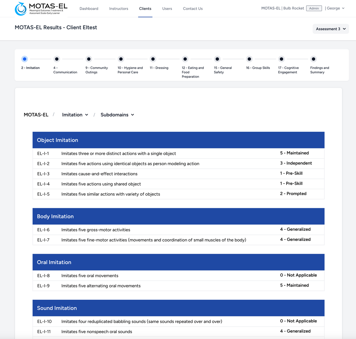 The MOTAS-EL Online Platform