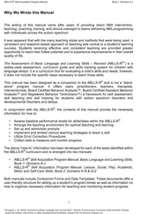 ABLLS-R® Skill Acquisition  Program Manual Set