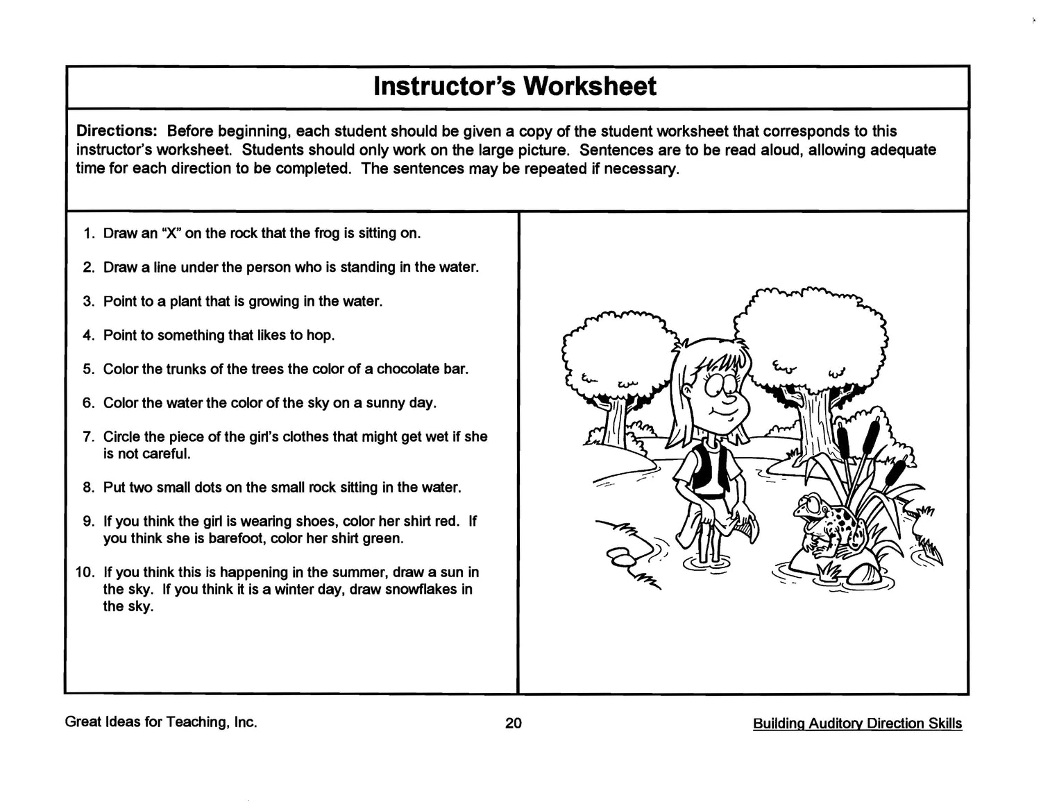 Building Auditory Direction Skills