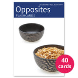 Opposites Flashcards: 40 Opposites Photo Cards