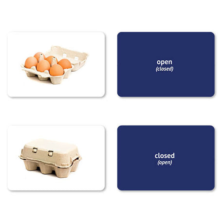 Opposites Flashcards: 40 Opposites Photo Cards