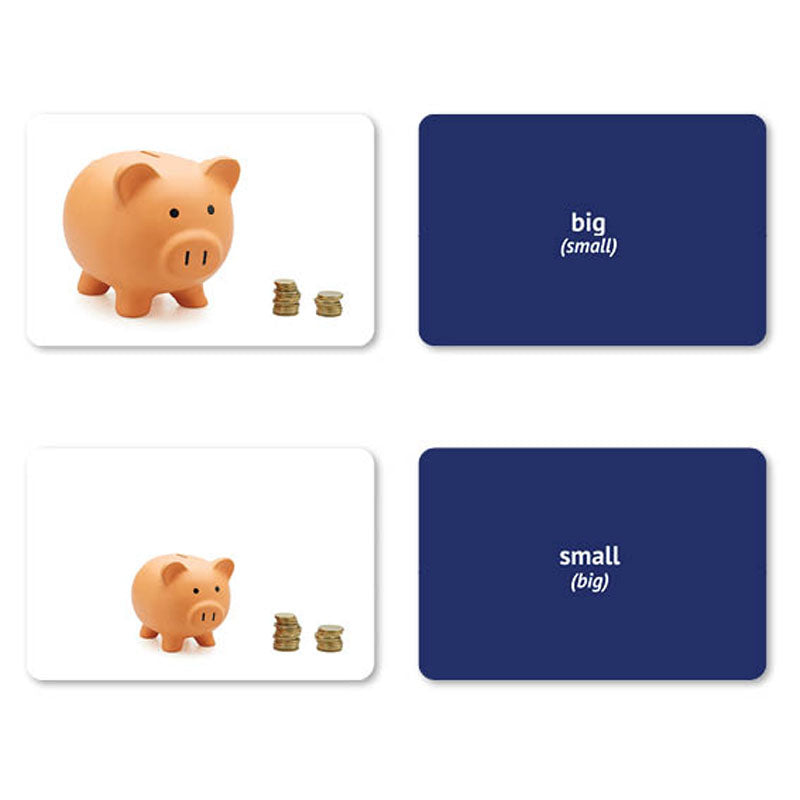 Opposites Flashcards: 40 Opposites Photo Cards