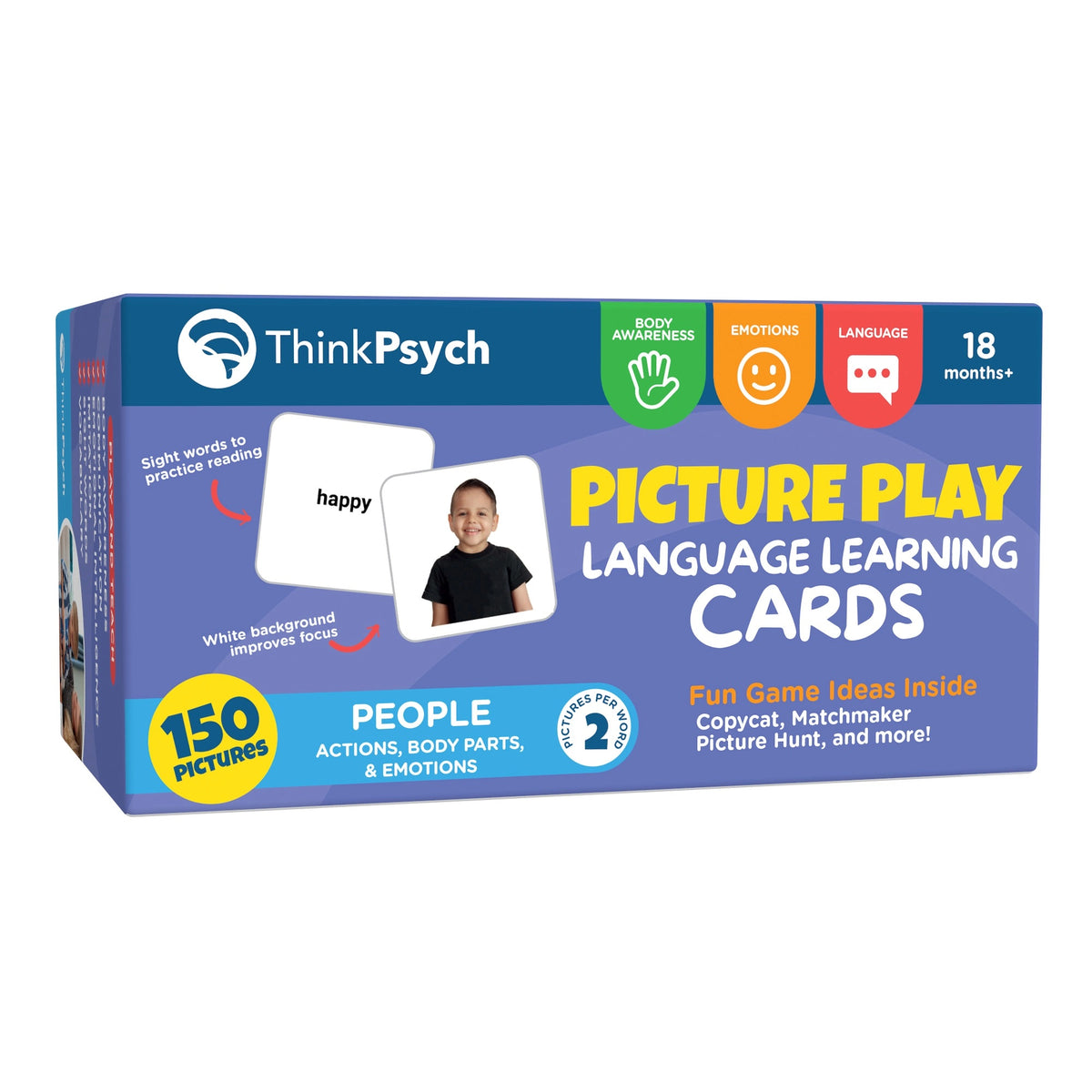 Actions, Body Parts, and Emotions Flashcards | Different Roads