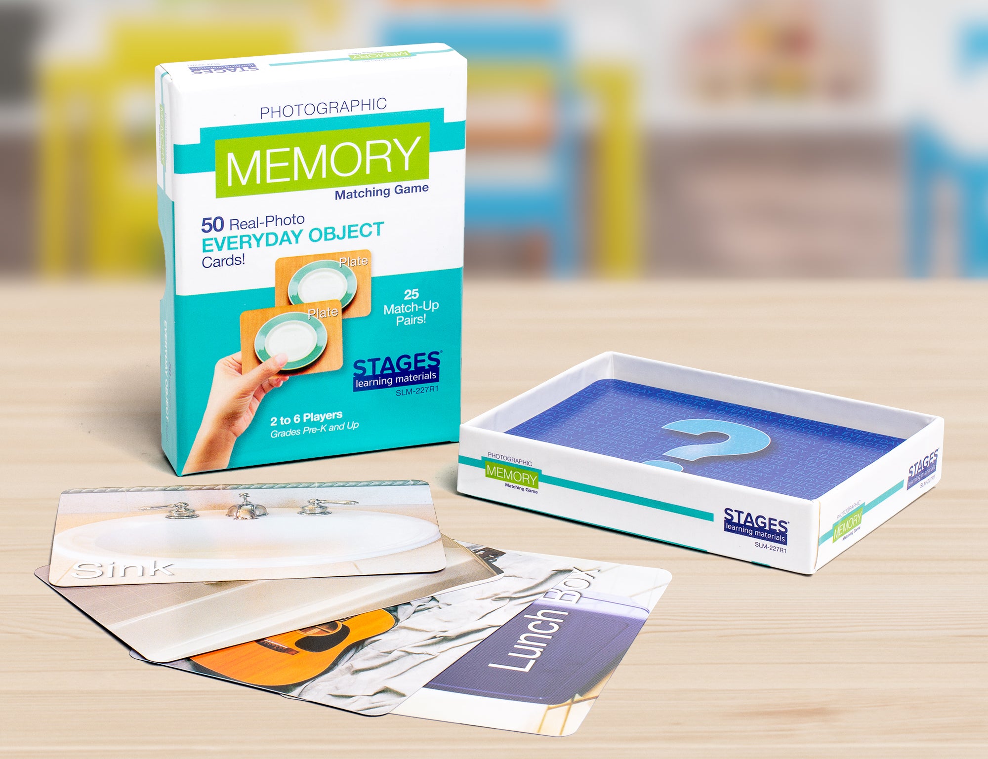 Everyday Objects Memory Matching Card Game for Children