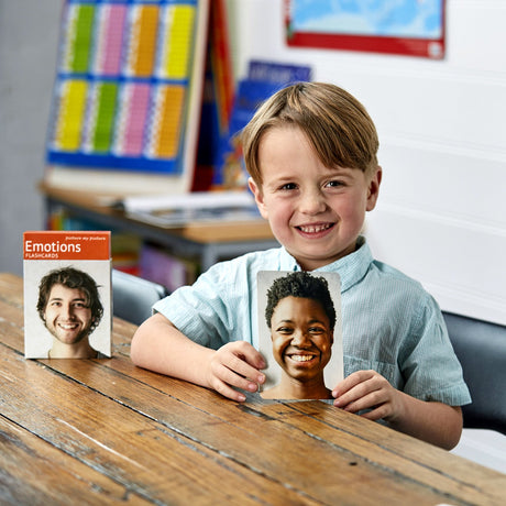 Feelings and Emotions Flashcards: 40 Emotion Language Photo Cards