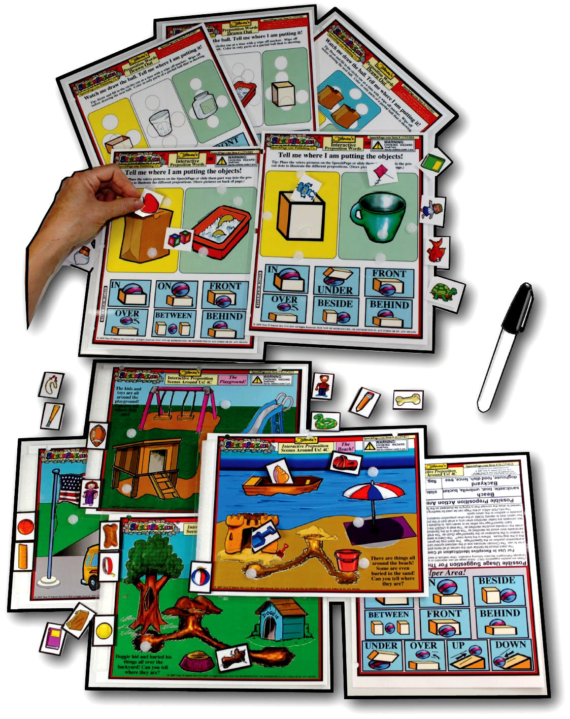 Interactive Preposition Cards