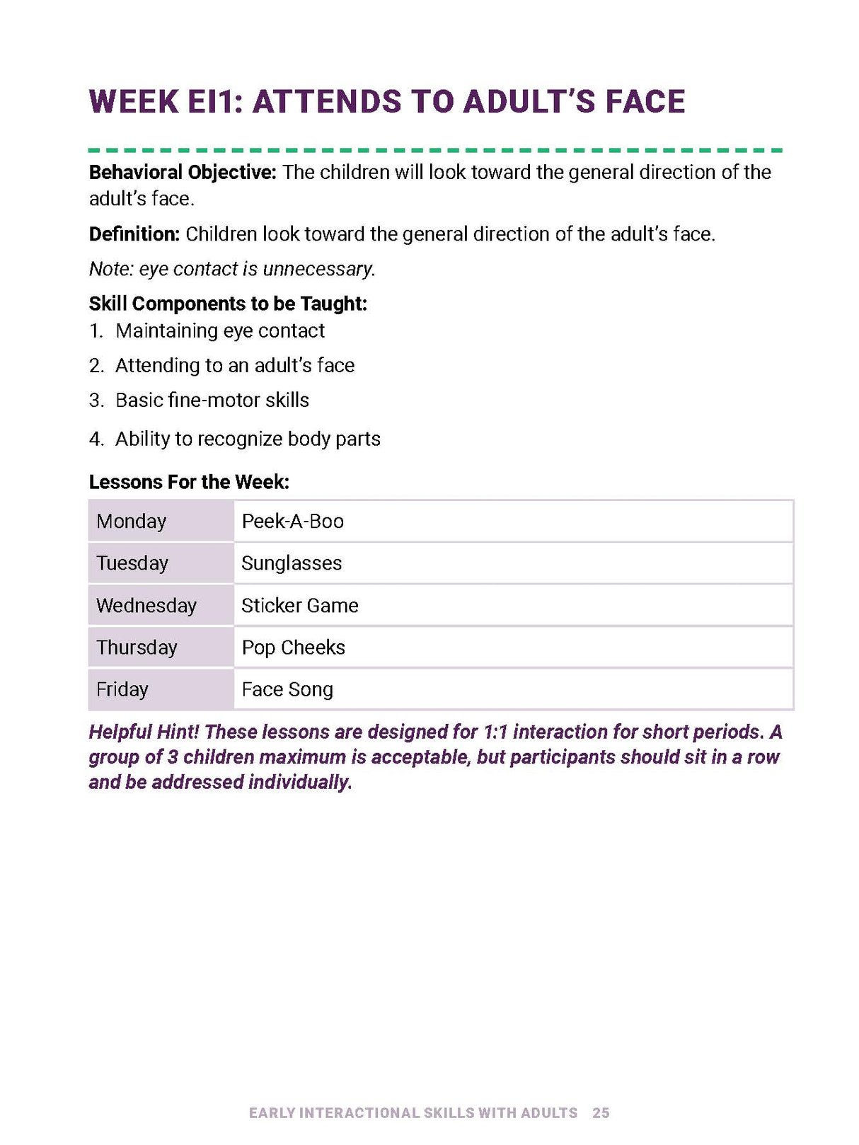 Pre-Communication Social Engagement Skills: A Curriculum for Children with Autism Spectrum Disorder and Global Delays