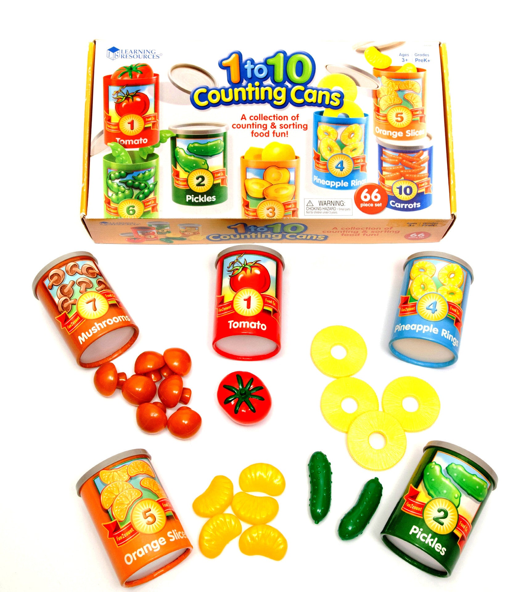 1 to 10 Counting Cans | Counting and Sorting Toy – Different Roads