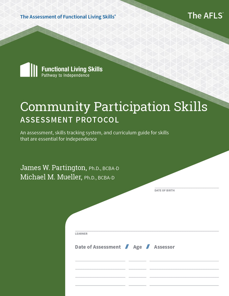 Assessment of Functional Living Skills AFLS community participation skills assessment protocol.