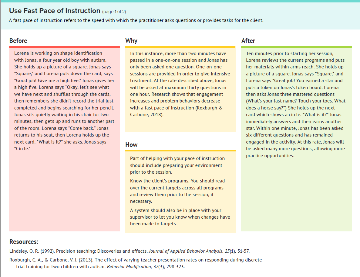 Practical ABA: Instructional Strategies: Digital Download